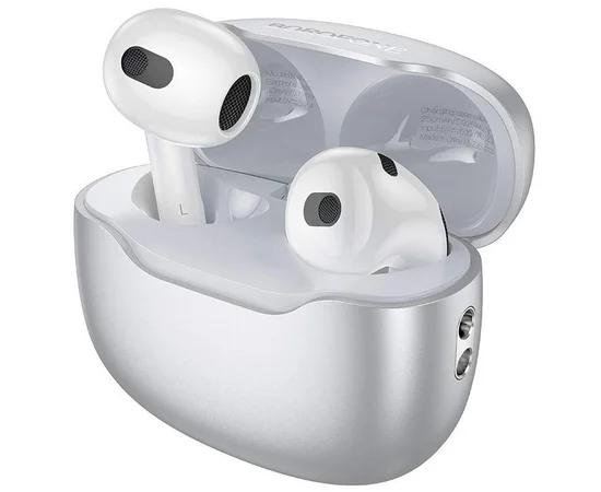 Беспроводные TWS наушники BOROFONE BW40 Frost moon silver