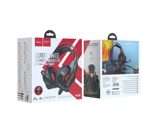 Стерео Наушники Hoco W102 Cool Tour Красный