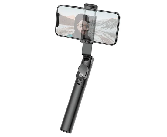 Монопод для селфи Borofone BY7 с треногой + съемный BT пульт Черный