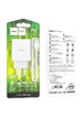 СЗУ HOCO C97A PD20W+QC3.0 (1USB/1Type-C/3A) + Type-C to Type-C Белый
