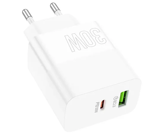 СЗУ Borofone BA75A PD30W+QC3.0 White