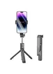 Монопод для селфи Borofone BY11 Happy с треногой + съемный BT пульт Black