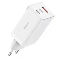 СЗУ Baseus GaN5 Pro 65W 2Type-C+USB 100W EU (CCGP12020) White