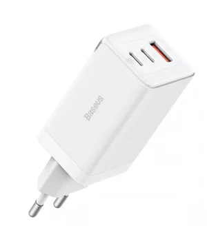 СЗУ Baseus GaN5 Pro 65W 2Type-C+USB 100W EU (CCGP12020) White