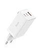 СЗУ Baseus GaN5 Pro 65W 2Type-C+USB 100W EU (CCGP12020) White