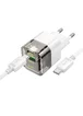СЗУ Hoco C131A Platium PD30W+QC3.0 + Type-C to Type-C Transparent black