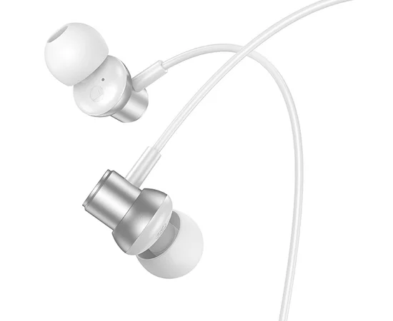 Стерео Наушники Hoco M110 Encourage metal Silver