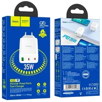 СЗУ Hoco N33 Start PD35W (2C/1A) White