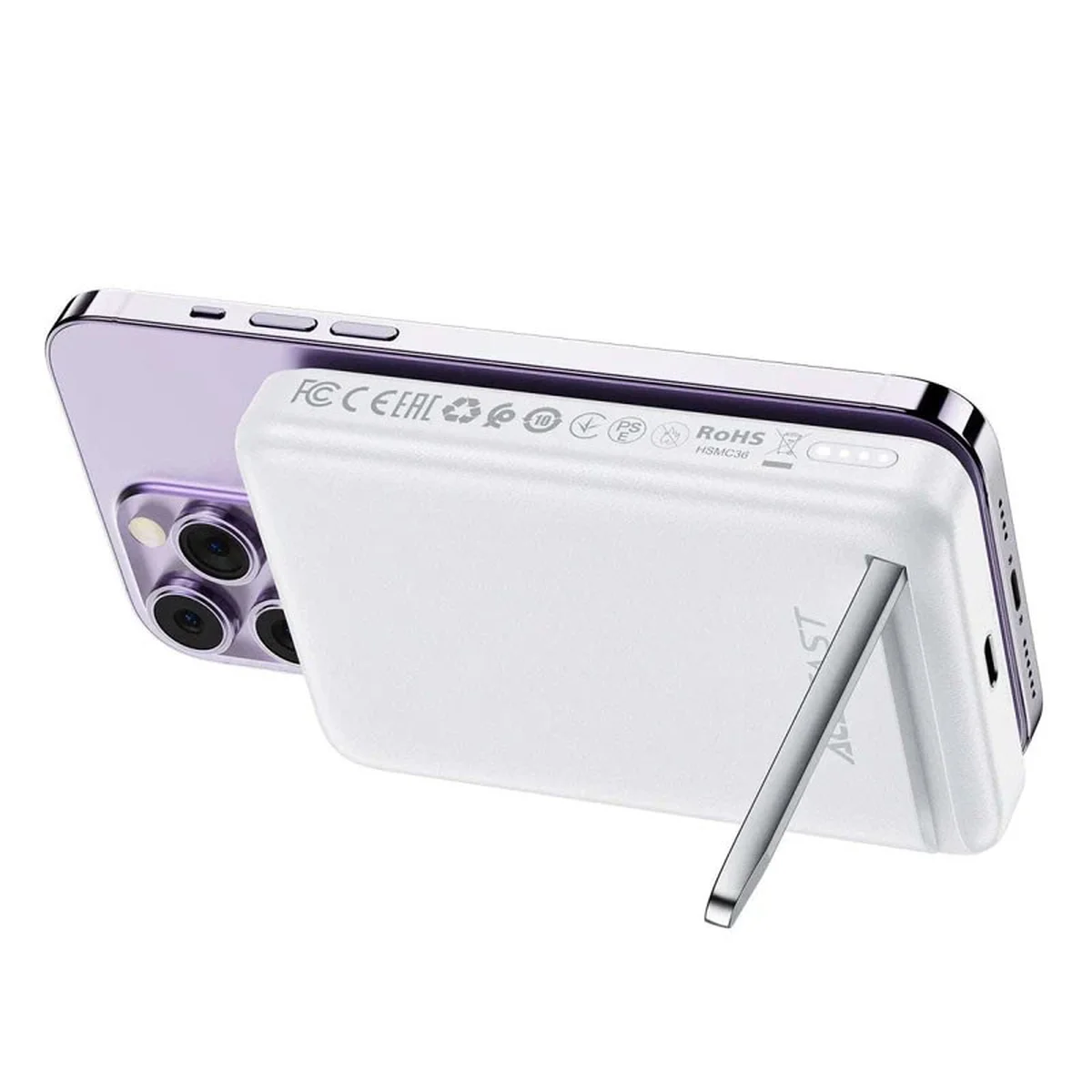 Портативное зарядное устройство Power Bank Acefast M6 PD20W 10 000 mAh White