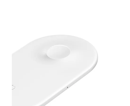 Беспроводное зарядное устройство Baseus Smart 2in1 для смартфона и смарт-часов Белый