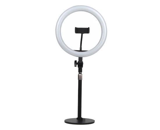 Лампа кольцевая XO L03 / ZD666 26см на подставке Черный