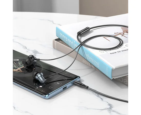 Стерео Наушники Hoco M110 Encourage metal Metal gray