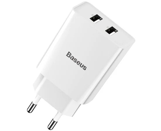 СЗУ Baseus Speed Mini Dual U 10.5W 2USB Белый