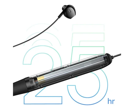 Беспроводные наушники Baseus Bowie P1 Half In-ear Neckband Wireless Earphones (NGPB000) Black