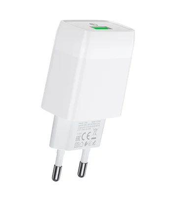 СЗУ Hoco C72Q QC3.0 (1USB / 2A) Білий