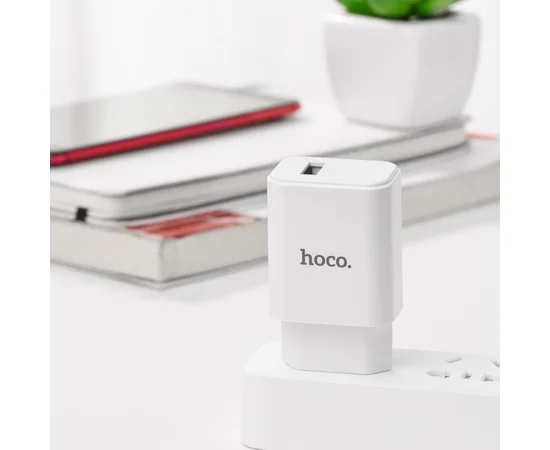 СЗУ Hoco C61A (1USB/2.1A) Белый