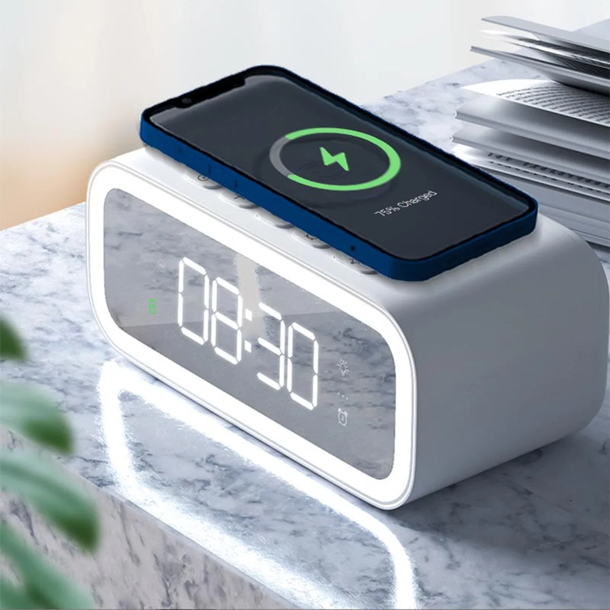 БЗУ WIWU Wi-W015 2 in 1 Time Wireless Charger White