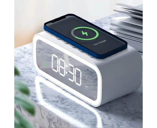 БЗУ WIWU Wi-W015 2 in 1 Time Wireless Charger White