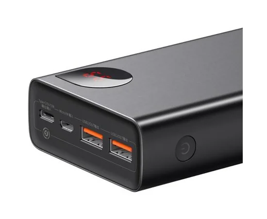 Портативное зарядное устройство Baseus Adaman Metal Digital Display QC 65W 20000mAh (PPIMDA-D) Black
