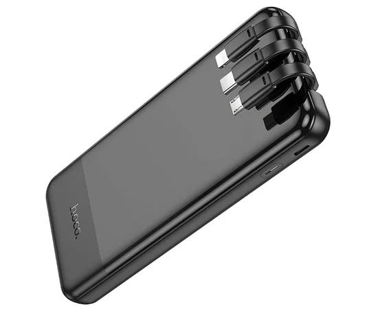 Портативное зарядное устройство Power Bank Hoco J114 Charger with cable 10 000 mAh Black