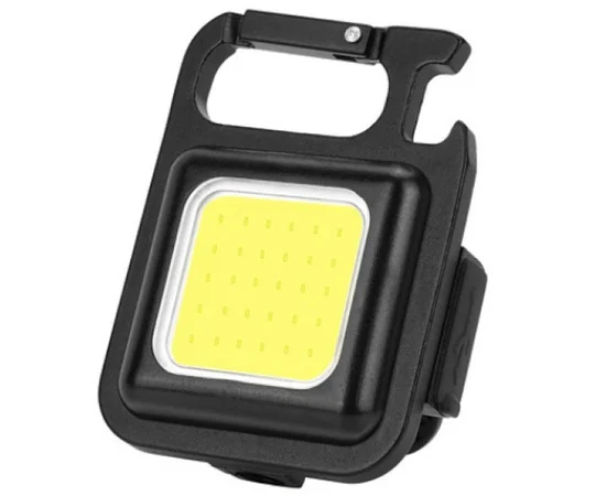 Фонарик-брелок аккумуляторный LED с карабином SH-031 Black