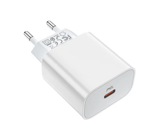 СЗУ Hoco C76A (1USB/PD) + Type-C to lightning Белый