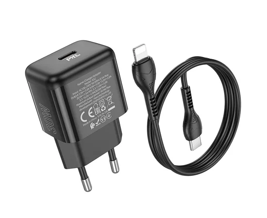 СЗУ Hoco N32 Glory PD30W Type-C to Lightning Black