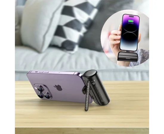 Портативное зарядное устройство Power Bank Hoco J106 Pocket Lightning 5000 mAh Black