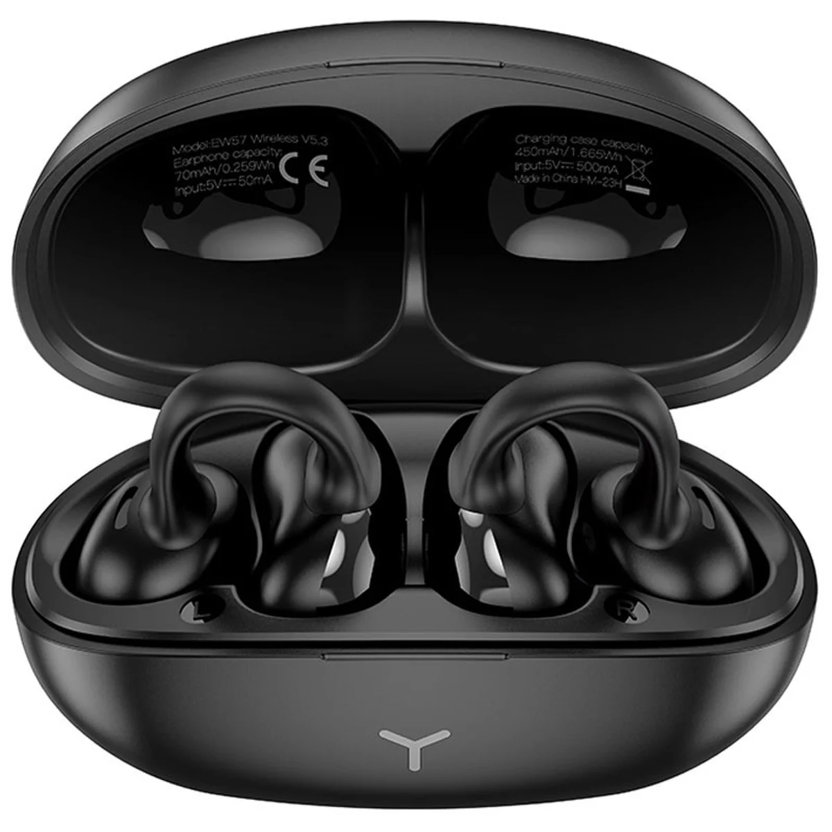 Беспроводные TWS наушники Hoco EW57 Auspicious clip-on Galaxy black