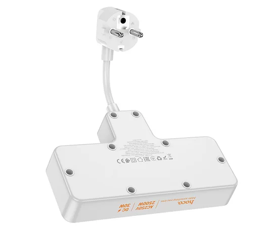 СЗУ Hoco AC12A Reise (PD30W/1C3A) +Socket Black