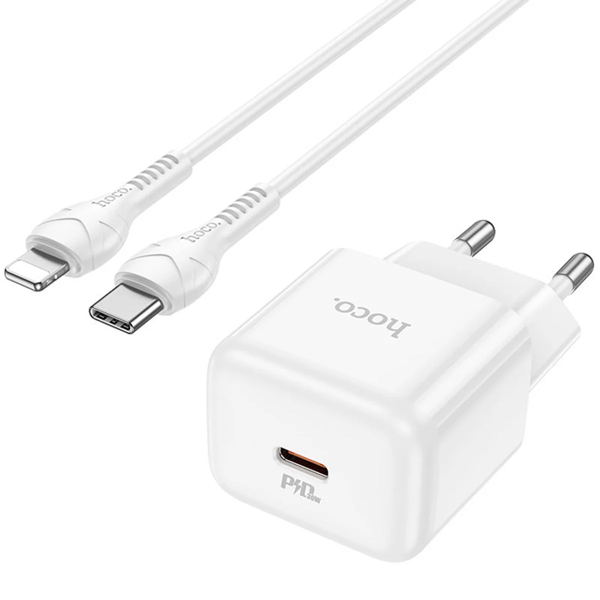 СЗУ Hoco N32 Glory PD30W Type-C to Lightning White