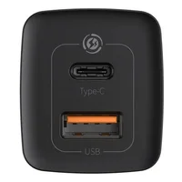 СЗУ Baseus GaN2 Lite QC (Type-C/USB 65W) with Type-C Cable (CCGAN2L-B01) Черный