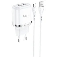 СЗУ Hoco N4 (2USB/2.4A) + Type-C Білий