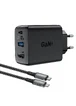СЗУ Acefast A17 65W GaN multi-function HUB + кабель Type-C to Type-C Black