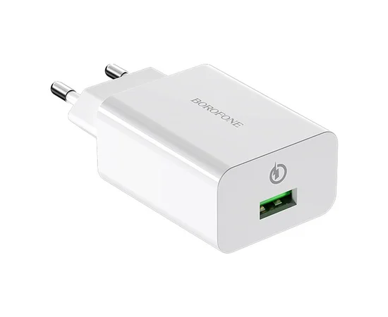СЗУ Borofone BA21A Long journey QC3.0 (1USB/3A) Белый