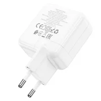 СЗУ Hoco C110A Lucky PD35W (2 Type-C) White