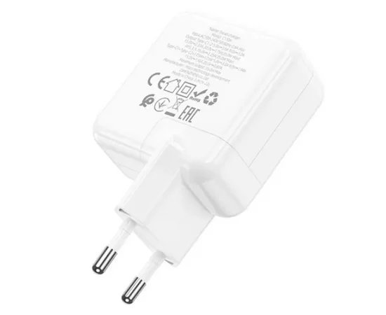 СЗУ Hoco C110A Lucky PD35W (2 Type-C) White