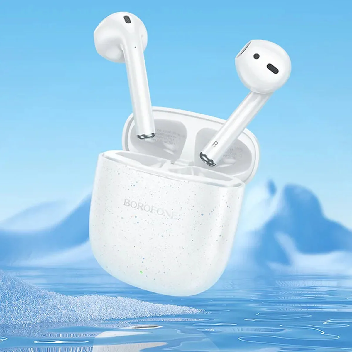 Беспроводные TWS наушники BOROFONE BW45 Snow white