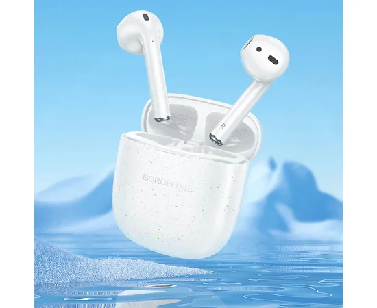 Беспроводные TWS наушники BOROFONE BW45 Snow white