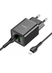СЗУ Hoco N28 Founder PD20W+QC3.0 + Type-C to Lightning Black