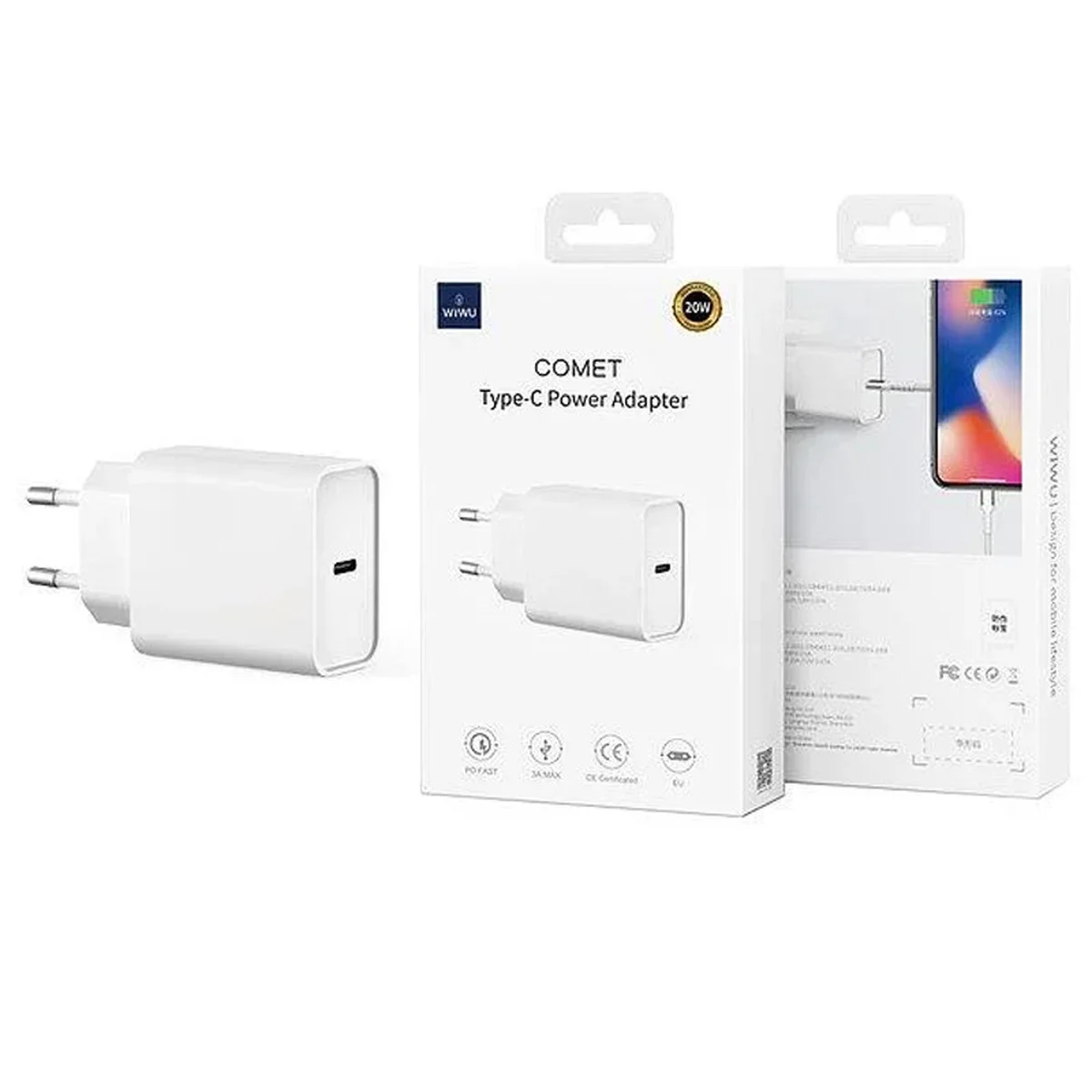 СЗУ WIWU RY-U56 Wall Charger (Type-C) Белый