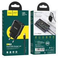 СЗУ HOCO N7 (2USB/2,1A) + USB - Type-C Черный
