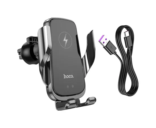 Автодержатель с БЗУ Hoco CA202 Black