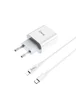 СЗУ Hoco C76A (1USB/3.0A) +lightning Белый