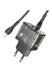 СЗУ Hoco N34 Dazzling PD20W+QC3.0 + Type-C to Lightning Transparent black
