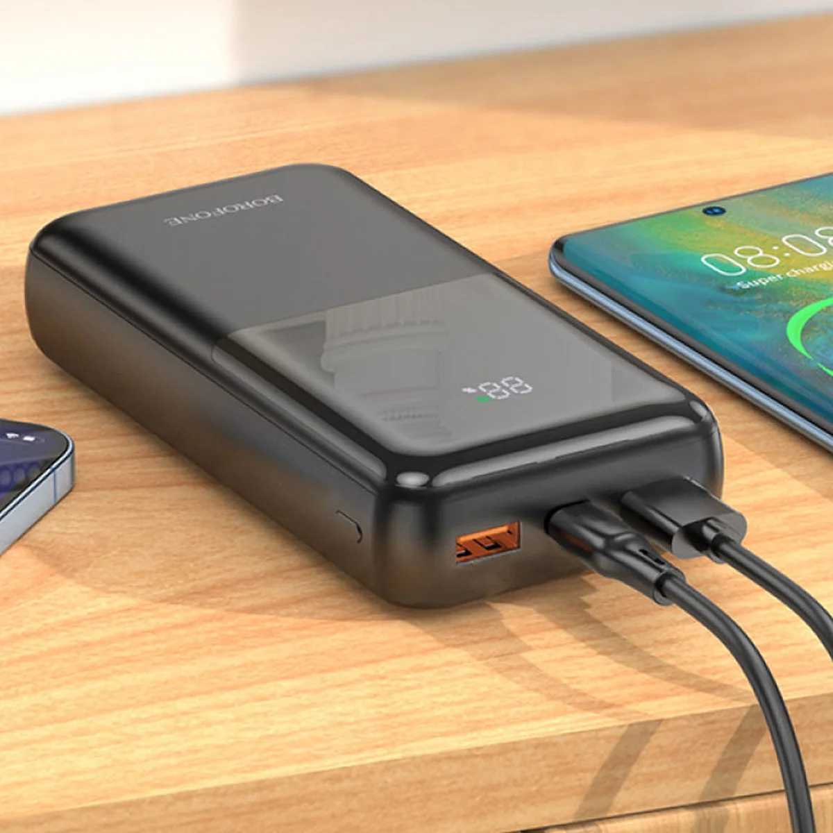 Портативное зарядное устройство Power Bank BOROFONE BJ36A 22.5W+PD20W 20 000 mAh Black