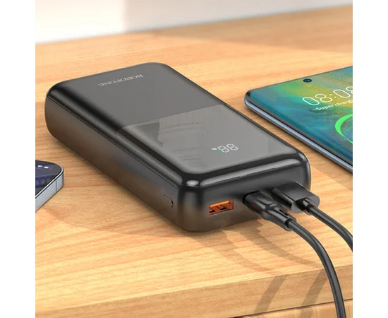 Портативное зарядное устройство Power Bank BOROFONE BJ36A 22.5W+PD20W 20 000 mAh Black