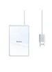 Беспроводное зарядное устройство Baseus Card Ultra-Thin 15W (with USB cable 1m) Серебряный