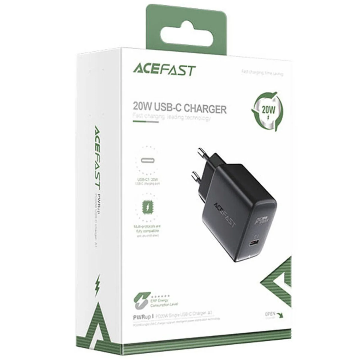 СЗУ Acefast A1 PD20W single USB-C Black