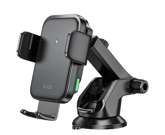 Автодержатель с БЗУ Hoco HW11 Jenny three-axis linkage (center console) Black